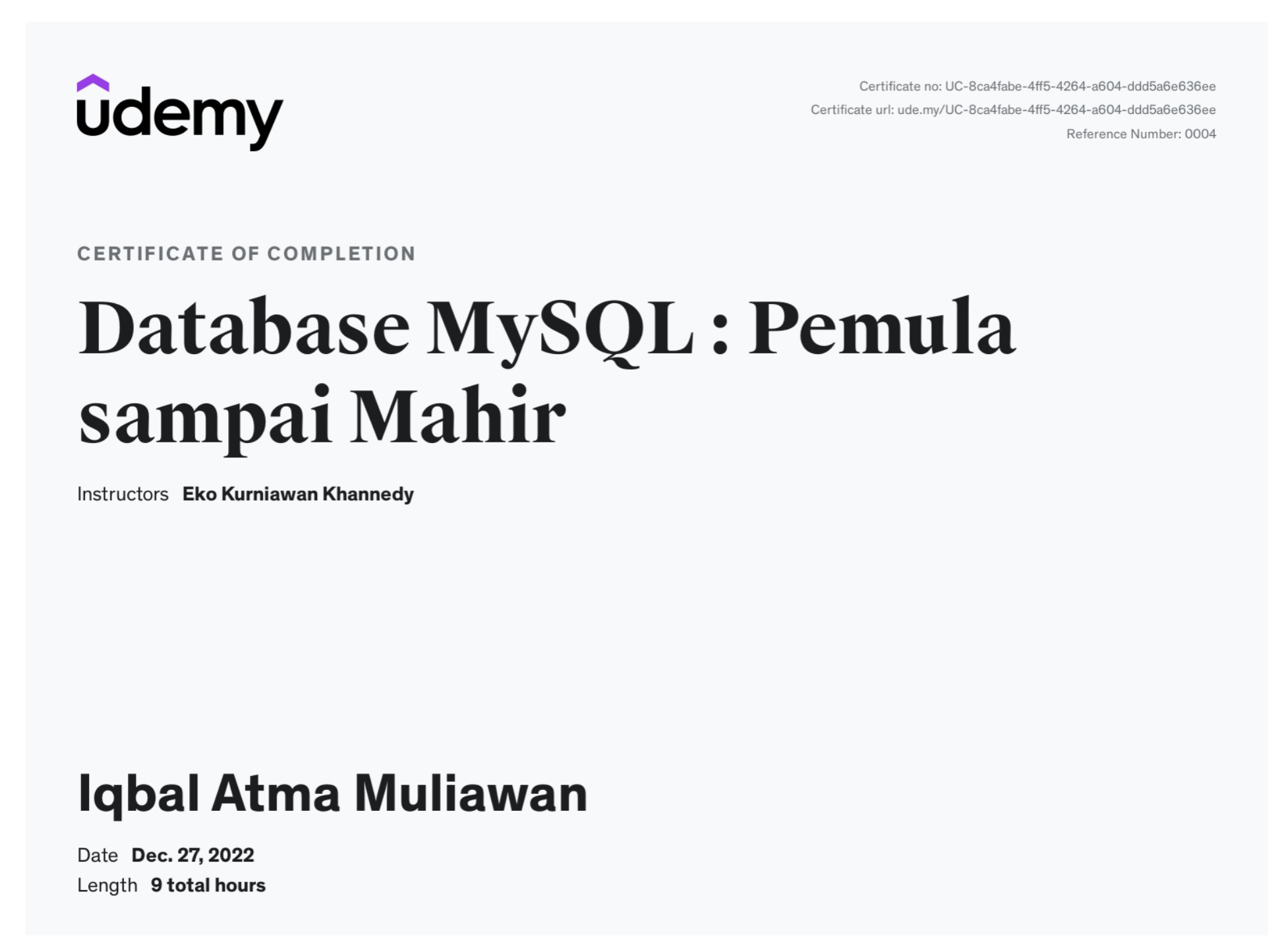 MySQL Masterclass