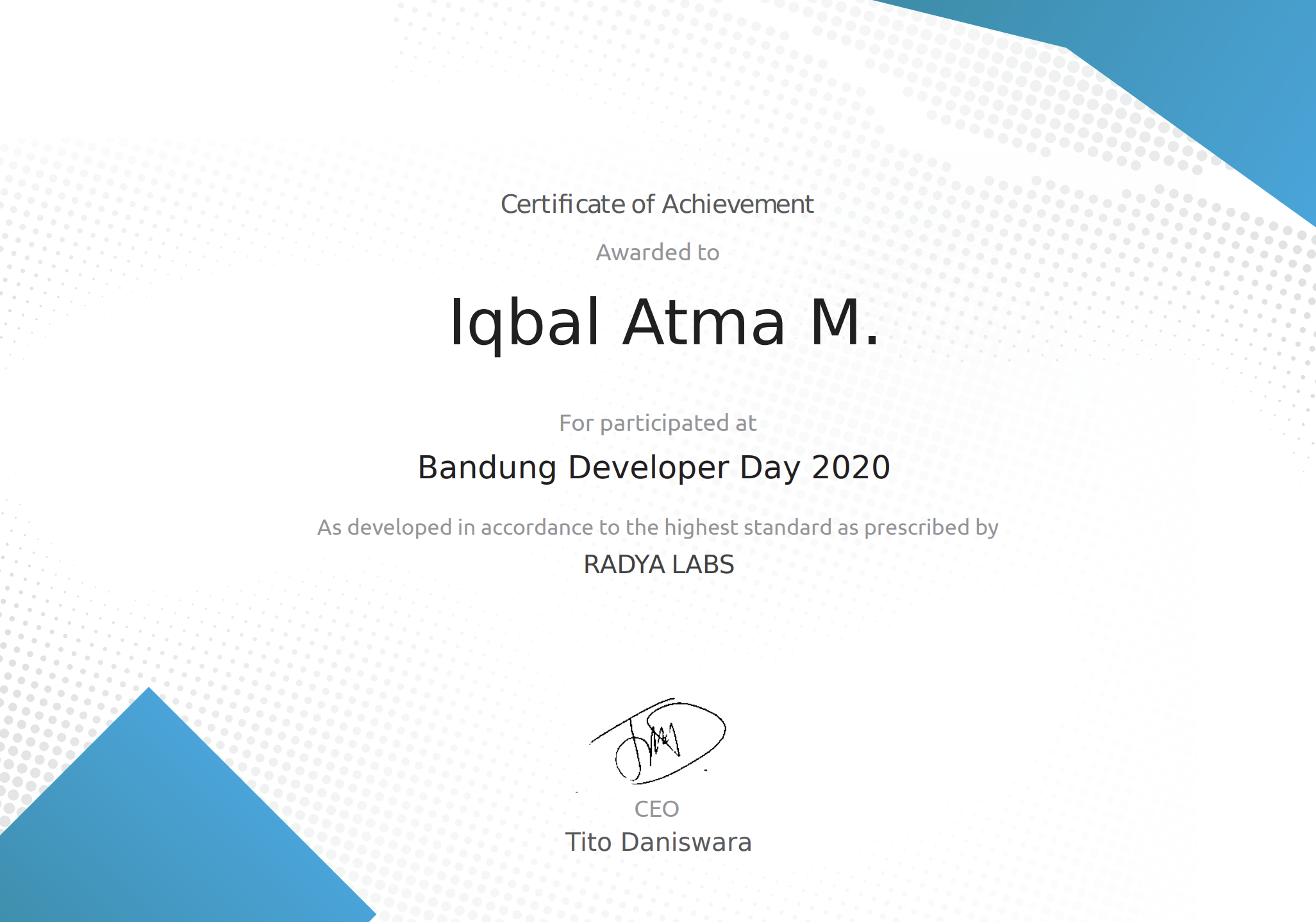 Bandung Developer Day 2020